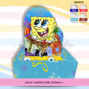 Caixa Cenário – Bob Esponja 1 | Arquivo Digital