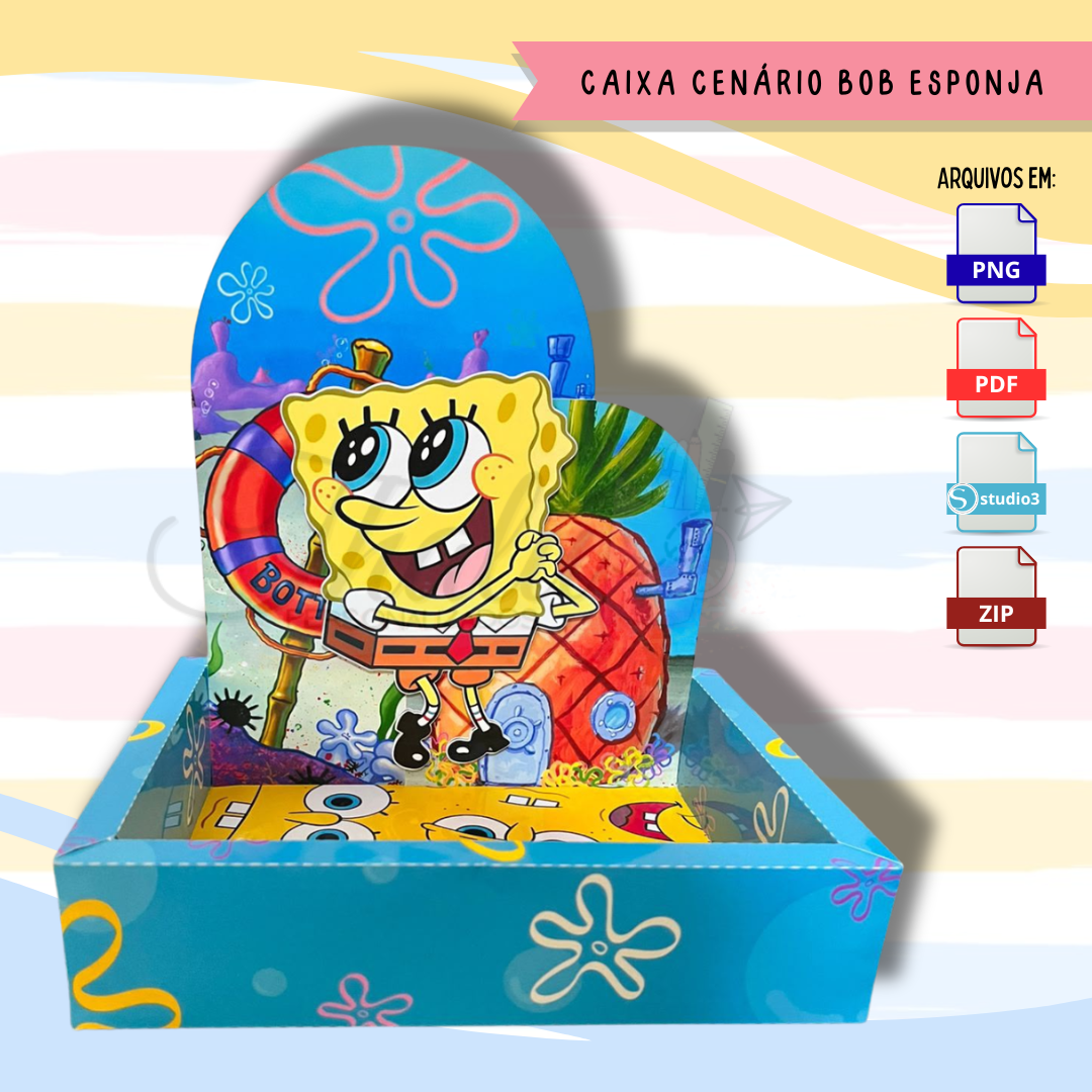 Caixa Cenário – Bob Esponja | Arquivo Digital