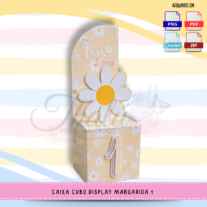 Caixa Cubo Display – Margarida 1 | Arquivo Digital